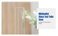 Test Tube Vase, Foldable Glass Flower Stand, Hydroponic Green Display, Creative Home Decoration