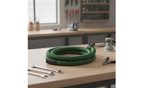 Flexible Dust Extraction Hose with Threaded Connector for Woodworkers