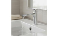 Anti-Splash Design Hot and Cold Water Mixer Tap Hot and Cold Mixer Tap Easy to Install Single Hole Basin Faucet Long-Lasting Zinc Alloy for Balcony