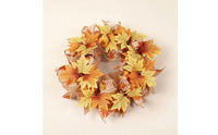 Fall Wreath with Pumpkins Handmade-Look Autumn Wreath Seasonal for Entry Door