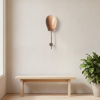 Mannequin Head Display Rack Wood-Grain Wall Mount Hairpiece Stand Reusable Hat Display with Wall Mount for Salons, Boutiques