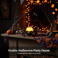 12 Pieces arachnidShaped Tea Light Reusable Spooky Decor for Haunted House Setup