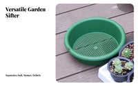 Round Garden Sifter Multi-Functional Round Gardening Sifter Easy to Maintain Garden Sifting Pan for Balcony Planting, Potting, Composting