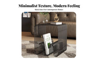 Wall-Mountable Multi-Tier Unobstructed Shelf Single-Tier Minimalist Design Wireframe Cube Shelf Space-Saving Design End Table Sturdy Construction for Homeowners, Apartment Dwellers, Students, Bedroom, Living Room, Home Office, Entryway