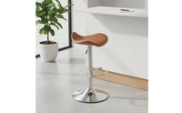 Wear-Resistant Upholstery Adjustable Swivel Bar Stool Built-in Footrest Modern Kitchen Island Chair Easy to Clean Height Adjustable High Stool Anti-Slip Base for Cafe, Reception Desk