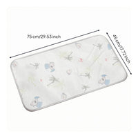 Rounded Corners Pet Sleeping Mat Stitched Edging Rectangular Pet Mat