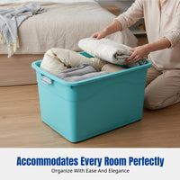 Thickened Large Storage Box Organizer Bin, Clothes, Quilt, Toy, Rolling Casters, Home, Multi-Color
