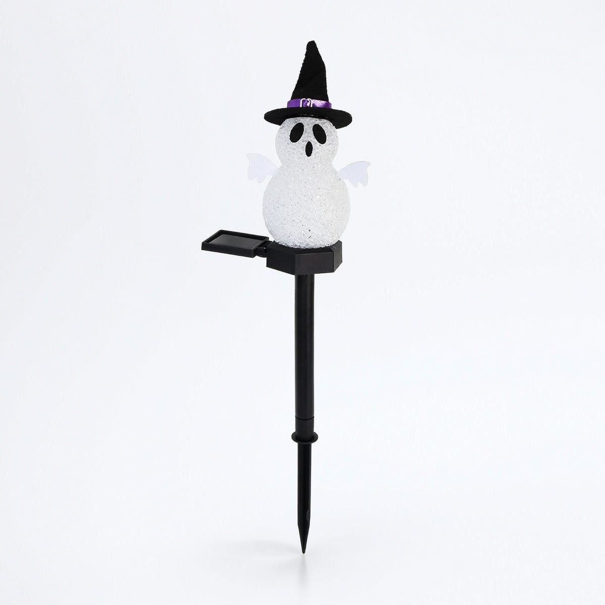 Garden Light with Witch Hat Wireless Solar Stake Light Lights Textured for Lawn, Flower Beds