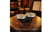 Two Jingling Discs Wooden Finger Tambourine Silver Metal Finger Tambourine Lightweight Hand Percussion Compact