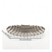Metal Fruit Tray Minimalist Stainless Steel Fruit Bowl Round Storage Holder for Dining Table
