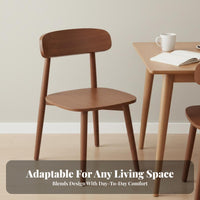 Upholstered Seat Wooden Chair Nordic design Kitchen Seating Minimalist Aesthetic Ergonomic for Design lovers, Families
