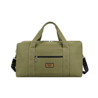 Canvas Duffel Bag Wear-Resistant Duffel Bag with Front Pocket Heavy-Duty Roomy for Travelers, Weekend Trips, Gym