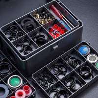 With Trays Three-Layer Repair Case Portable Compartment Box for Plumbers, Homeowners, Workshop