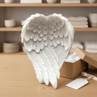 Resin Angel Wing Jewelry Holder Layered Feather Decor Ornament Molded