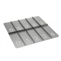 Numbered Drink Carrier Rack Low Profile Stainless Steel Drink Carrier Rectangular
