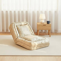 Foldable Sofa Bed Space Saving Single Person Sleeper Chair Removable and Washable Cover Adjustable Floor Lounger for Bedroom, Balcony, Small Apartment