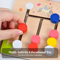 Early Learning Color Recognition Training Game Educational Inspired Sliding Reasoning Brainteaser Board Improves Hand-Eye Coordination