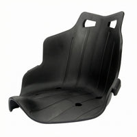High Back Mounted Seat Shell Handle Cutouts Plastic Shell-Style Seat Shell Side Bolsters Transport Seating Ribbed Reinforcement