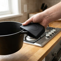 Frying Pans and Cast Iron Pot Holder Set for Heat Protection, 9 Piece Non Slip Pan Handle Cover with Scraper, Heat Protector for Home Cooking