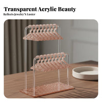 Hanger Design Earring Stand Untwist-Untangled Storage Hanger Earring Rack Miniature Closet Jewelry Holder Large Capacity Easy