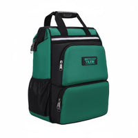 Large Capacity Tool Backpack Wear-Resistant Molded Base Tool Bag Waterproof Heavy Duty Work Backpack Reflective Strip for Electricians, Contractors