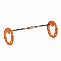 Noiseless Bearing Twin Wheel Ab Roller Body Shaping Twin Wheel Abdominal Roller Stable Portable Midsection Exercise Equipment Non-Slip Handles for Indoor