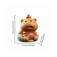 Capybara Tea Pet Adorable Brew Pet Figurine Ceramic Ornament for Gift Shop