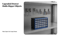 Transparent Drawers Modular Drawer Storage System High Visibility 30-Drawer Parts Cabinet