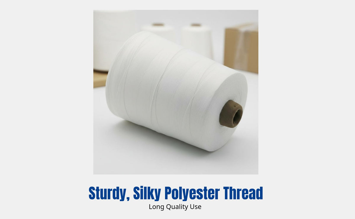Heavy Duty Polyester Packing Thread, Bag Closing, Commercial Sewing Machine Thread, Durable, Smooth Finish