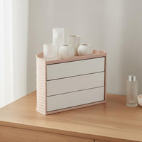 Multi-Compartment Rotating Makeup Organizer Large Capacity Cosmetic Storage Box Desk Top Design Vanity Organizer Stand Multiple Compartments for Dressing Table
