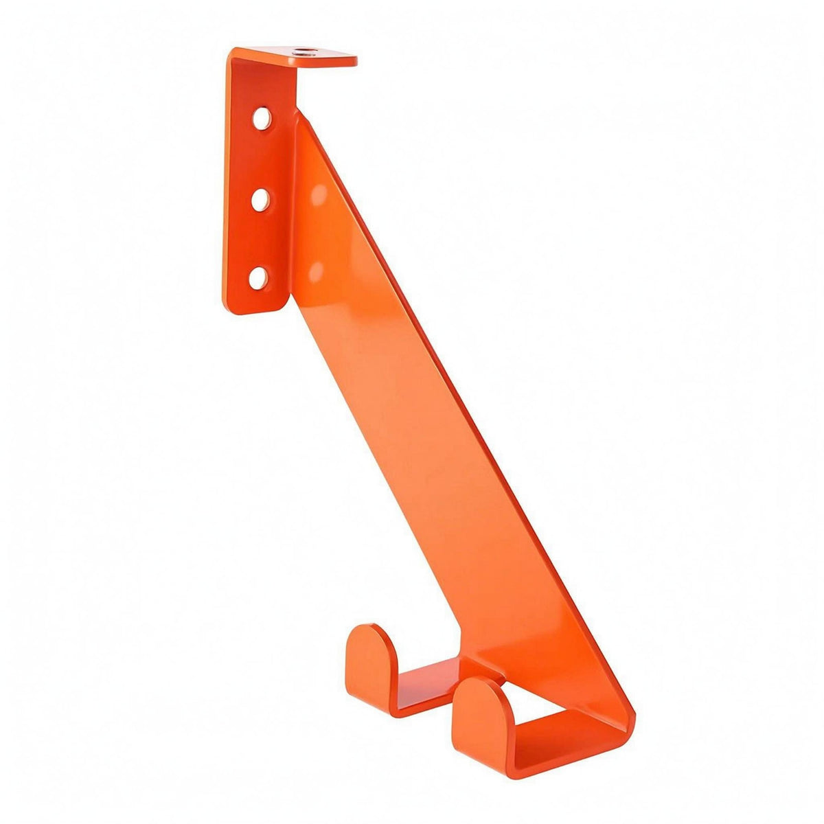 Power Tool Storage Hook Slanted Arm Mounting Bracket Orange Finish