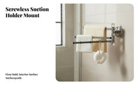 DrillNon-Drill Installation 3-Arm Swivel Suction Rack 270-Degree Rotation Towel Holder Multi-Purpose Household Organizer Strong Load-Bearing for Renters, Homeowners, Families, Kitchen, Bathroom, Laundry Room, Balcony