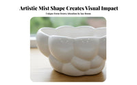 Ceramic Planter Creative Design Nordic Design Flower Basin Glossy Finish Decorative Plant Pot for Florists, Gardeners, Living Room, Balcony