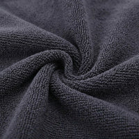 Black 25cm Microfibre Cloth and Cleaning Cloths, Super Absorbent Cloth for Kitchen and Car, Reusable Low-Lint Microfiber with Locked Edges