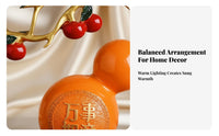 New Chinese Design Desktop Decoration Housewarming Gift Decorative Plate with Stand Chinese Character Decorative Plate Handmade