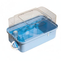 Portable with Handle 2-Story Hamster Villa Large Space Hamster enclosure Set Good Ventilation Rodent Habitat Easy to Clean for Small creature lovers, Children, Parents, journey, Indoors, Bedroom, Living Room