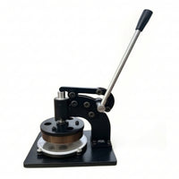 Manual Sample Cutter with Backing Pads Compact Disc Sample Cutter Bench-Top Cutting Tool for Technicians, Material Testing