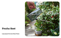 Long Spout Watering Can Large Capacity Transparent Watering Can Controlled Water Stream Stainless Steel Spout Waterer for Office Workers, Balcony