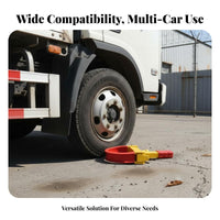 Visual Deterrent Anti-Theft Tire Lock Easy to Use Wheel Clamp Lock Weather Resistant for Parking Enforcement, Driveway, Long-Term Storage