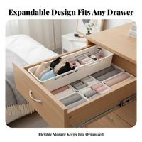 6 Pieces Adjustable modular divider personalizedizable Layout Drawer Organizer