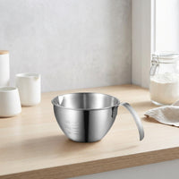 Mixing Bowl and Rice Washer with Handle, 304 Stainless Steel Mesh Rice Strainer with Measurements, Versatile Salad Bowl for Adult Meal Prep