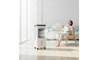 Mobile Evaporative Air Cooler with Water Tank Vertical Portable Air Cooler Indoor Fan Energy-Saving for Living Room, Bedroom, Office