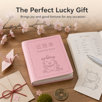 Lucky Cat Household Accounting Notebook for Income and Expense Tracking
