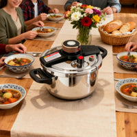 Induction Cooktop Compatible Stainless Steel Pressure Cooker Multi-Functional Burst-Proof-Proof Pressure Cooker Multiple Safety Features Kitchen Cookware Time Saving for Home Cooks, Chefs