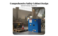 Cabinet Reactive and Alkali Resistant Fire Resistant Cabinet Double Lock Design Risky Material Locker for Lab Technicians, Factories