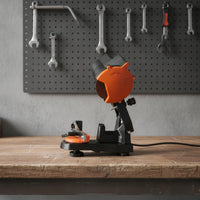 Bench-Top Chain Grinder Adjustable Electric Chain Grinder Chainsaw Grinder with Grinding Wheels Heavy-Duty for Lumberjacks