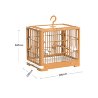 Ventilated Parrot Enclosure Easy to Clean Small Parakeet Enclosure Removable Tray for Home