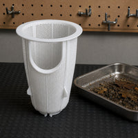 Reinforced Ribs Pool Filter Basket Wide Rim Tapered Filter Basket Tall Design Mesh Strainer