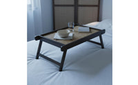 Handmade Folding Tea Table Natural Design Bamboo Tea Table Space Saving Bamboo Low Desk Lightweight for Window Seat, Living Room