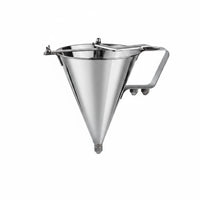 Conical Batter Dispenser with Stand Commercial Batter Dispenser with Press Handle Stainless Steel Funnel for Culinary Professionals